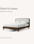 Asterra Valen Bedframe | Natural Wood Designed Elegance