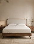 Asterra Valen Bedframe | Natural Wood Designed Elegance