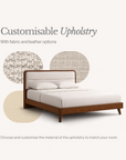 Asterra Valen Bedframe | Natural Wood Designed Elegance
