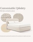 Velia Malmo™ Storage Bedframe with Upholstery