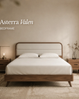 Asterra Valen Bedframe | Natural Wood Designed Elegance