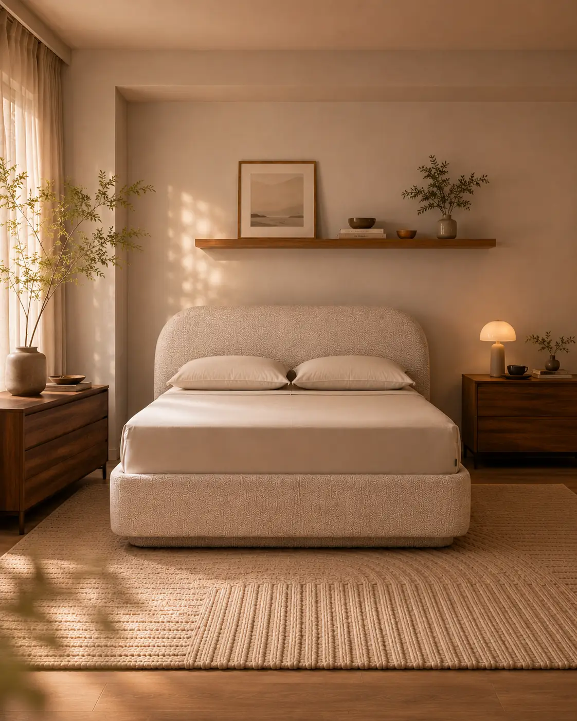 Velia Malmo™ Storage Bedframe with Upholstery