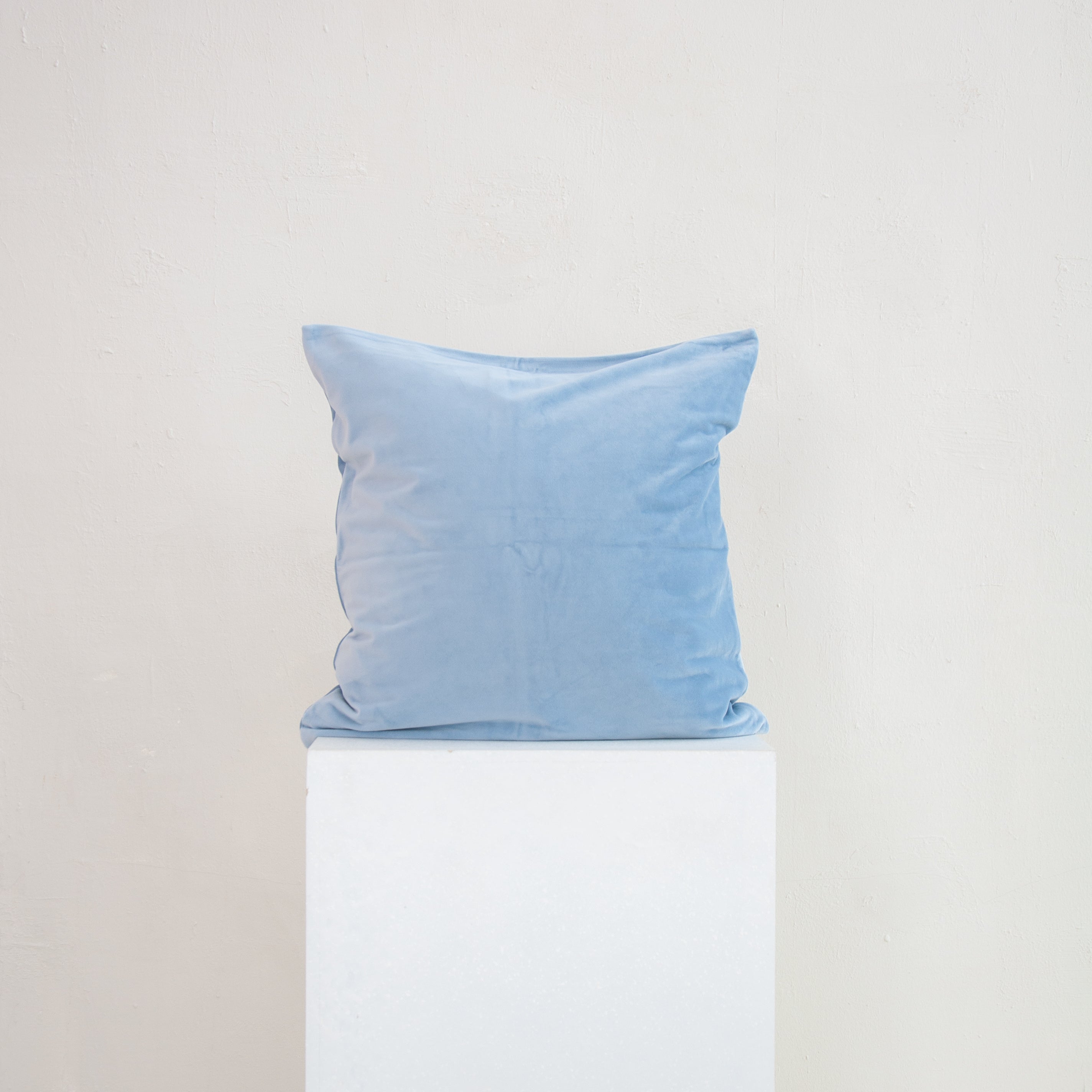 Velvet Throw Pillow Covers Sky Blue