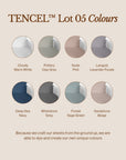 Oak & Sand TENCEL Lyocell bedsheet colour options