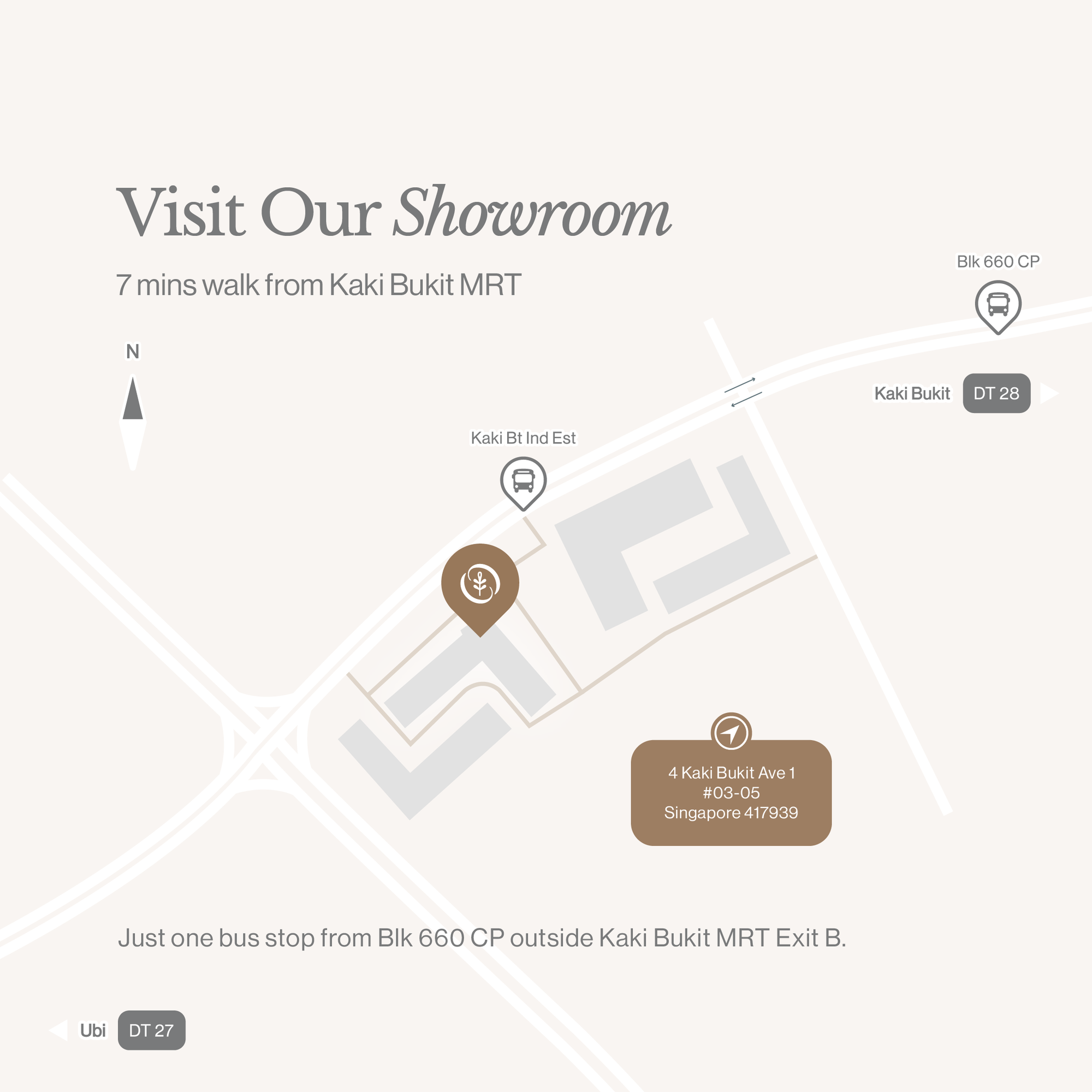 aesthetically created map with oak and sand address