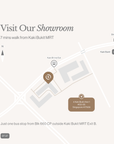 aesthetically created map with oak and sand address