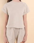 YUMI Cuff Sleeve Loungewear set