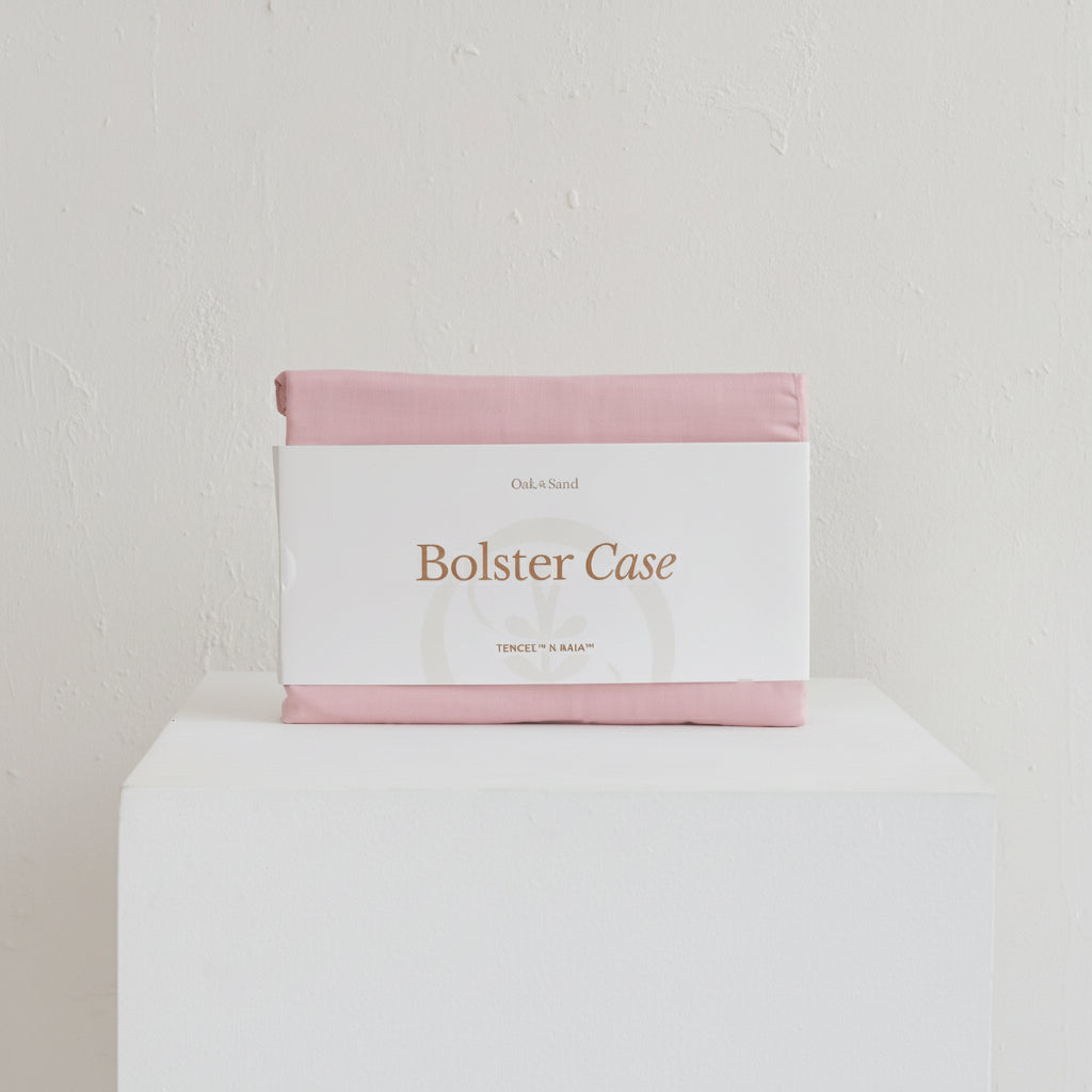 tencel x naia bolster case in bahamas pink